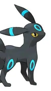ai character: shiny umbreon  background