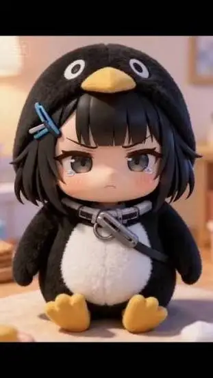 ai character: gugu gaga peinguin background