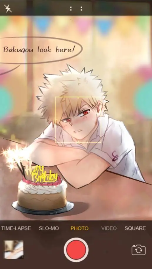 ai character: Bakugo's Birthday! background