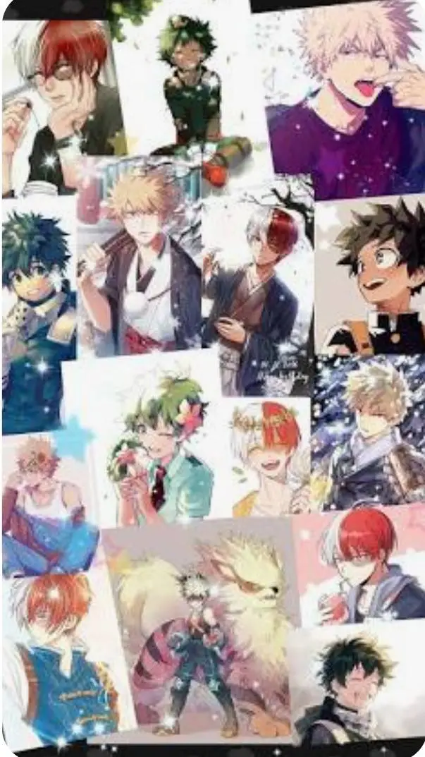 ai character: MHA Beach Resort! background