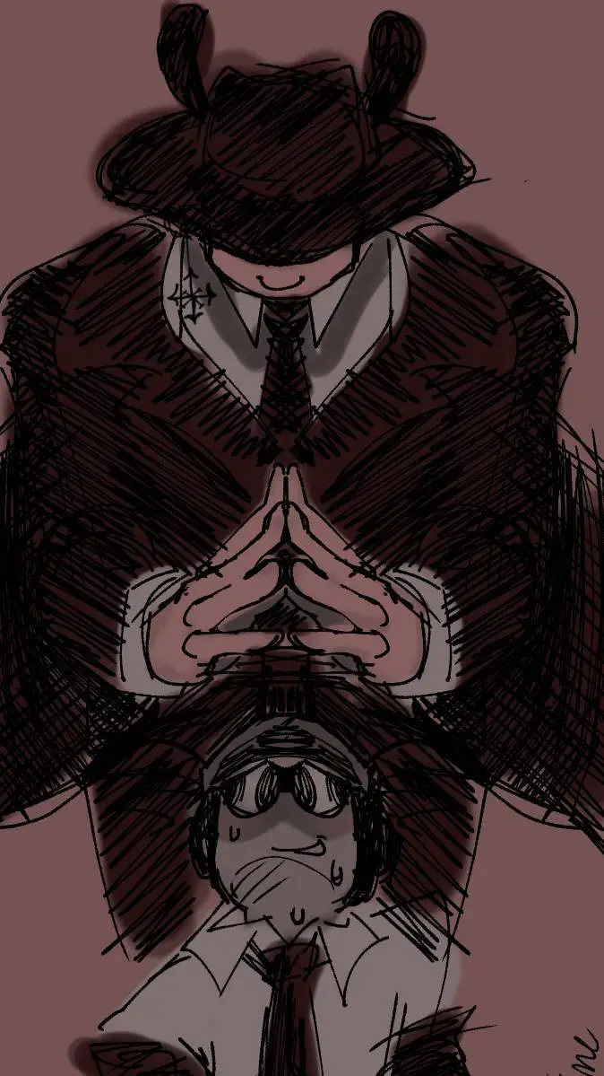 ai character: doublefedora background