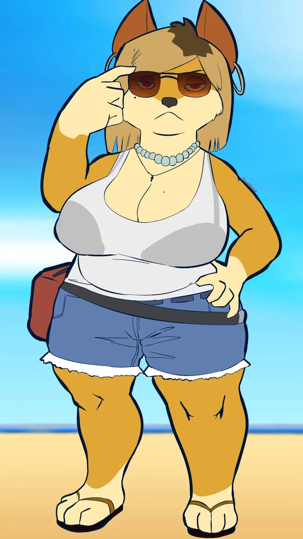 ai character: furry Karen background