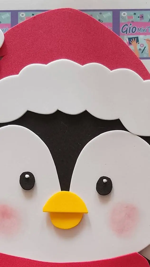 ai character: pingüino de Navid background