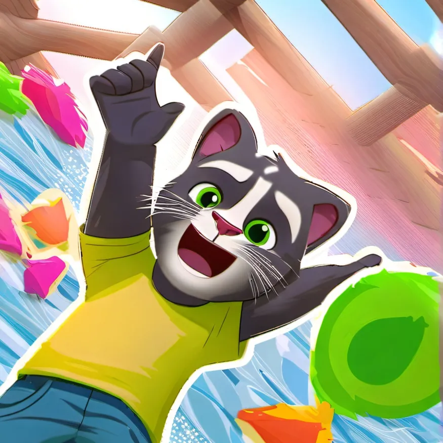 chat with ai character: talking tom