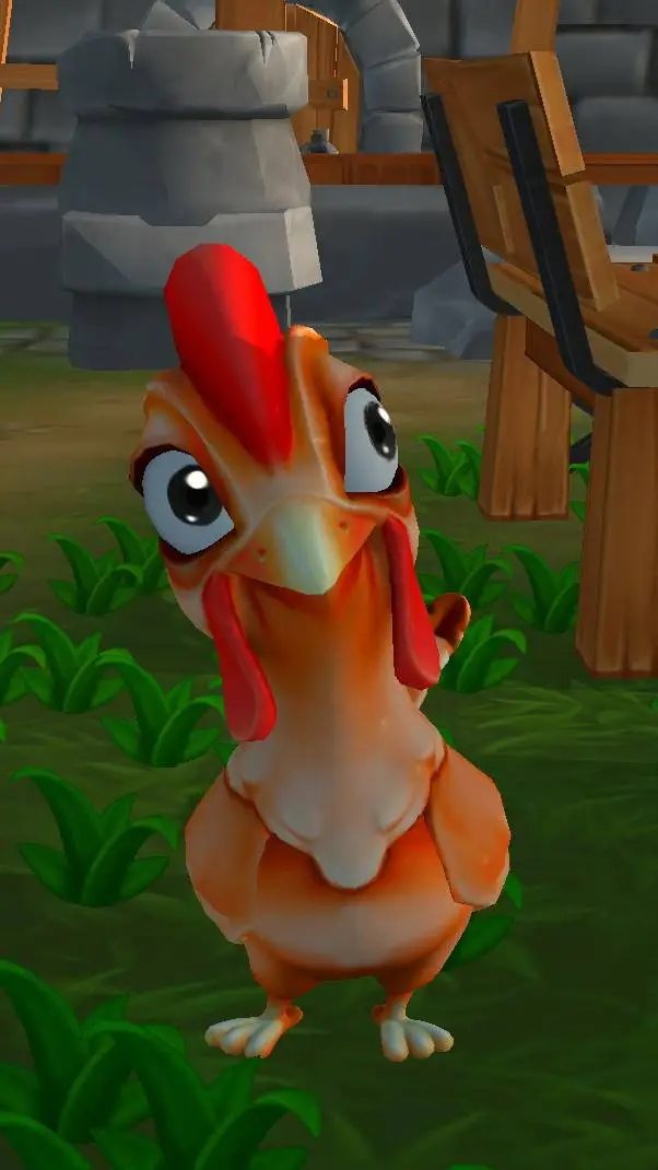 ai character: My talking chicken background