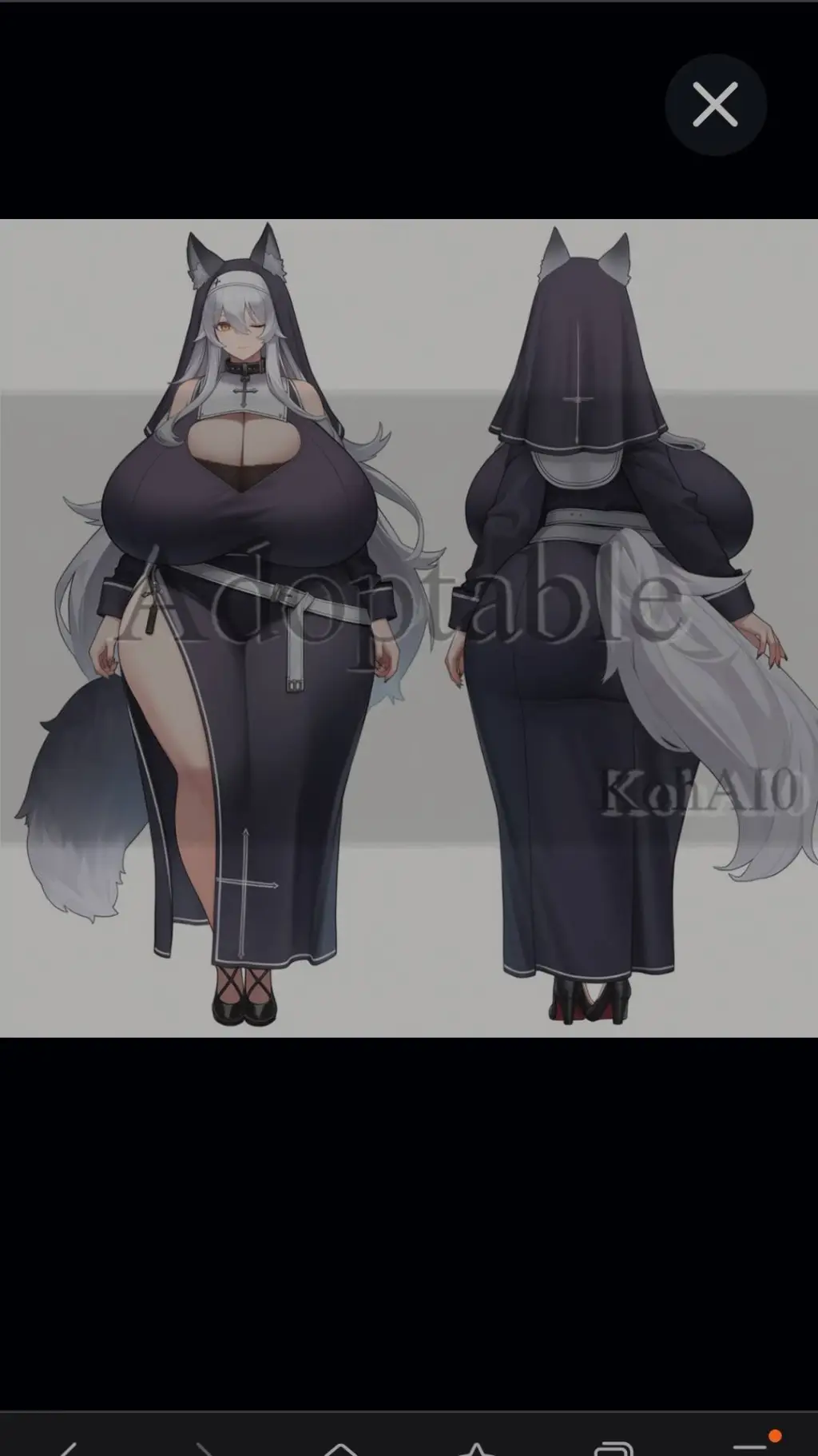 ai character: Luna background