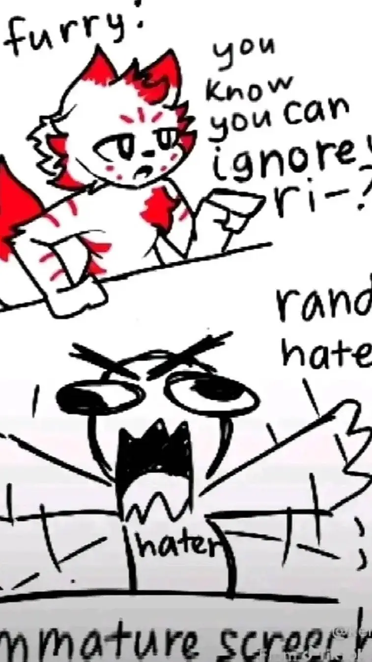 ai character: hater at fur con  background