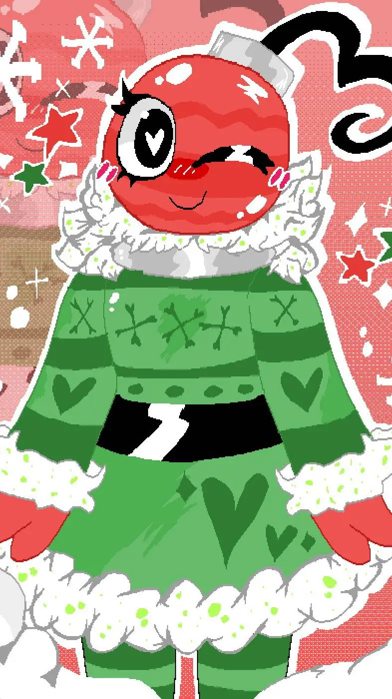 ai character: dw Christmas background