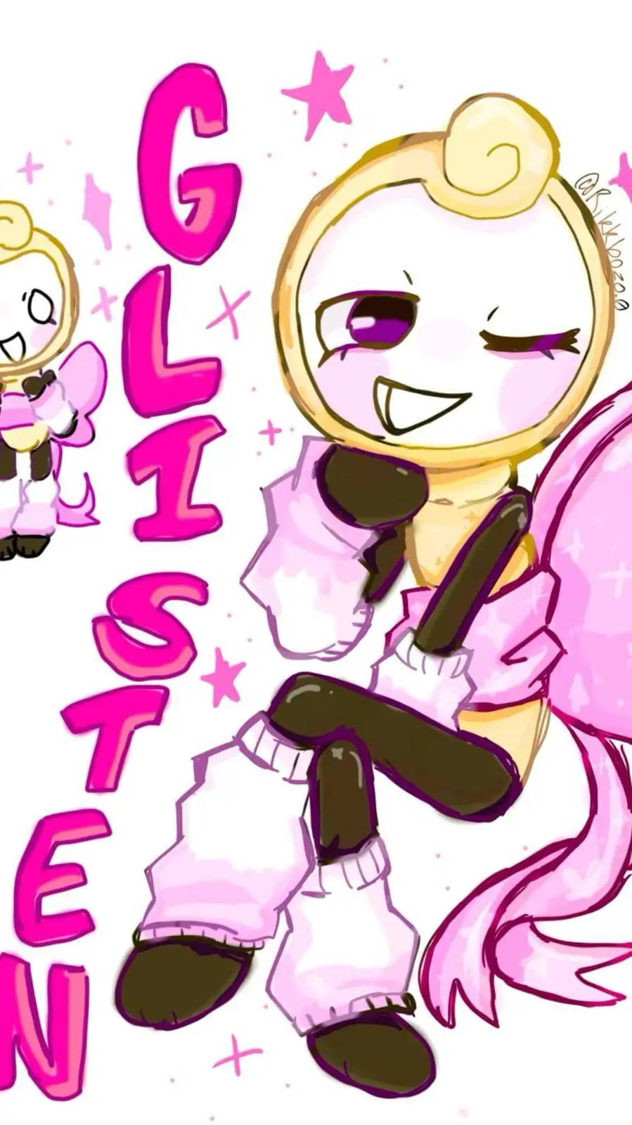 ai character: ✨🪞glitsen🪞✨ background