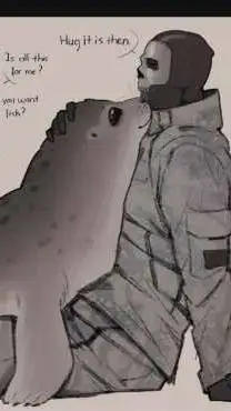 ai character: cod (rainy day)  background
