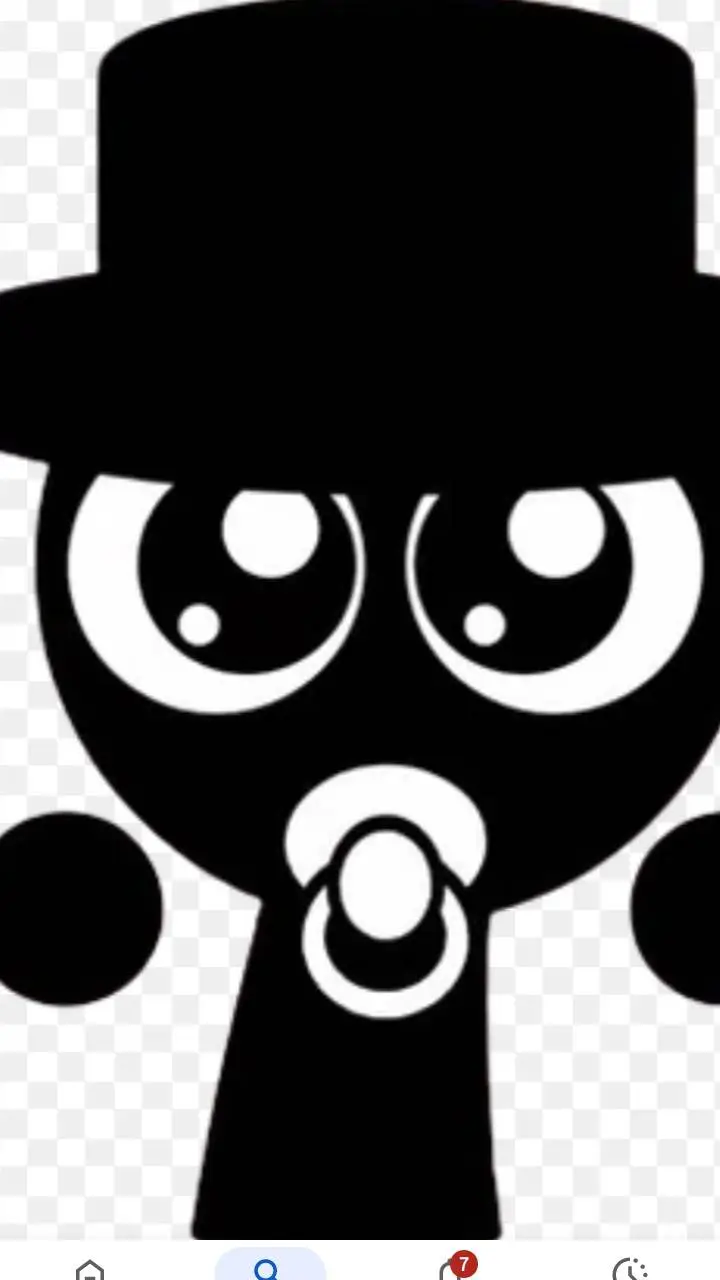 ai character: baby Mr Black background