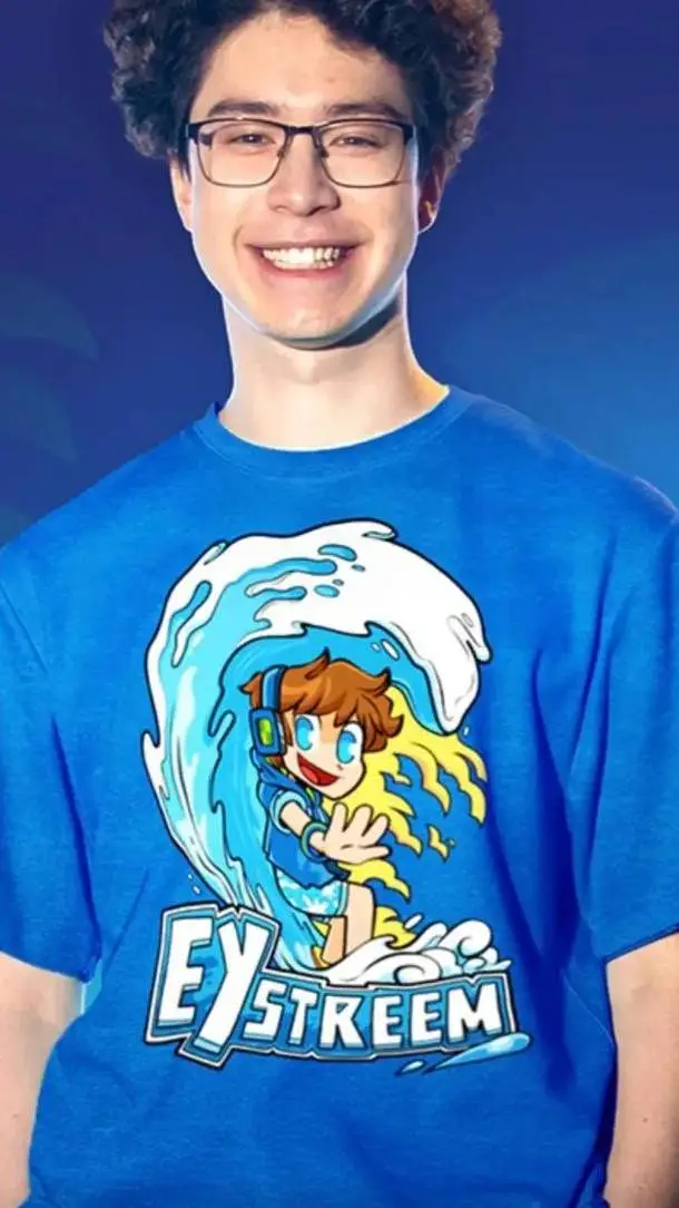 ai character: eystream /Jordan background