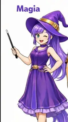 ai character: magia background