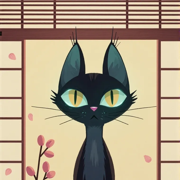 chat with ai character: gato negro