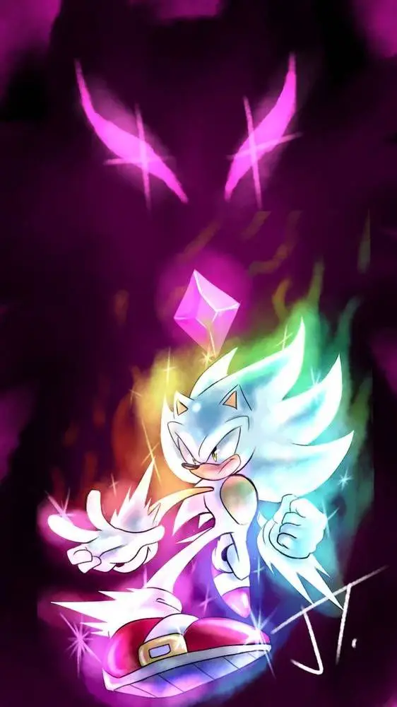 ai character: Hyper sonic  background
