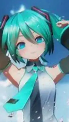 ai character: miku background