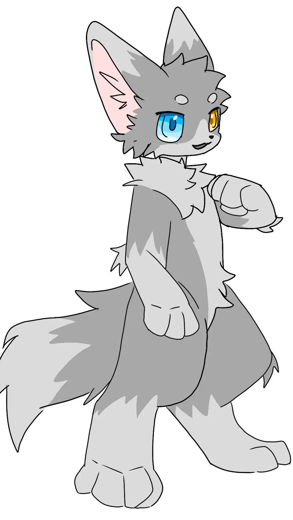 ai character: grey 灰 background