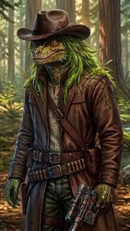 ai character: Heewee Perman  background
