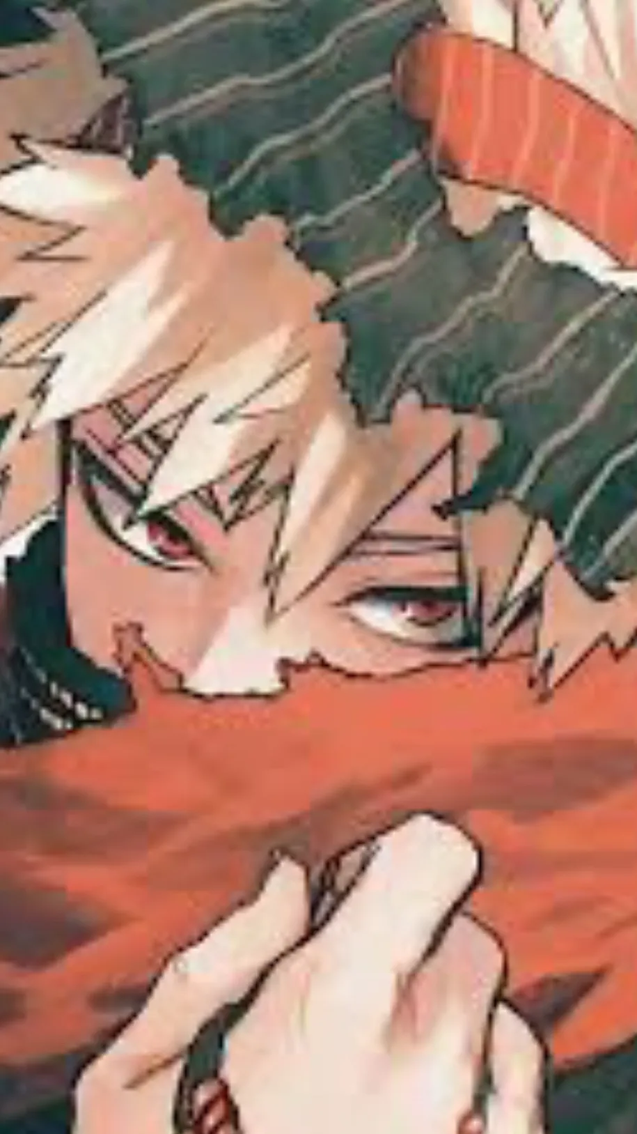 ai character: Katsuki Bakugo  background