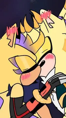 ai character: super sonadow  background