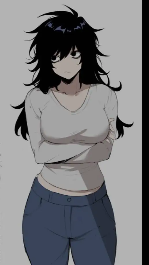 ai character: fem L background