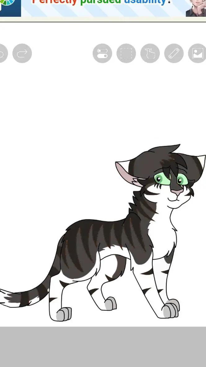 ai character: Claws Warrior Cat  background