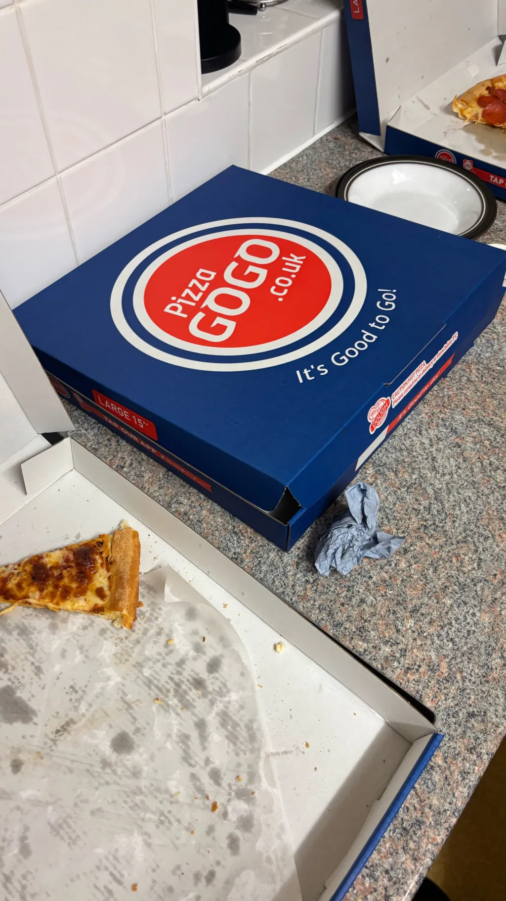 ai character: pizza go go  background