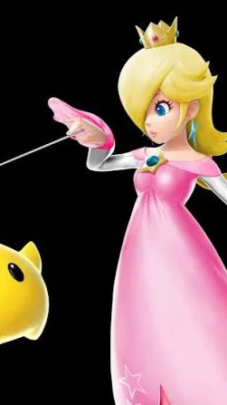 ai character: pink rosalina  background