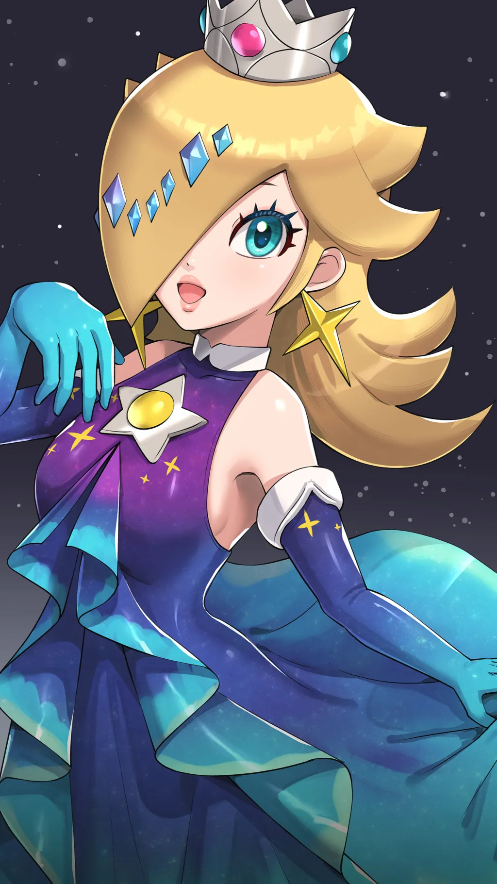 ai character: rosalina aurora  background