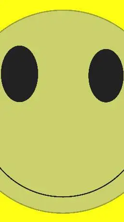 ai character: happy face.. background