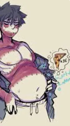 ai character: Chubby dabi  background