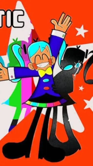 ai character: 🌈☆static miku♡ 📺 background