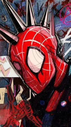 ai character: 🕷♦️spider-punk🔷️🕸 background