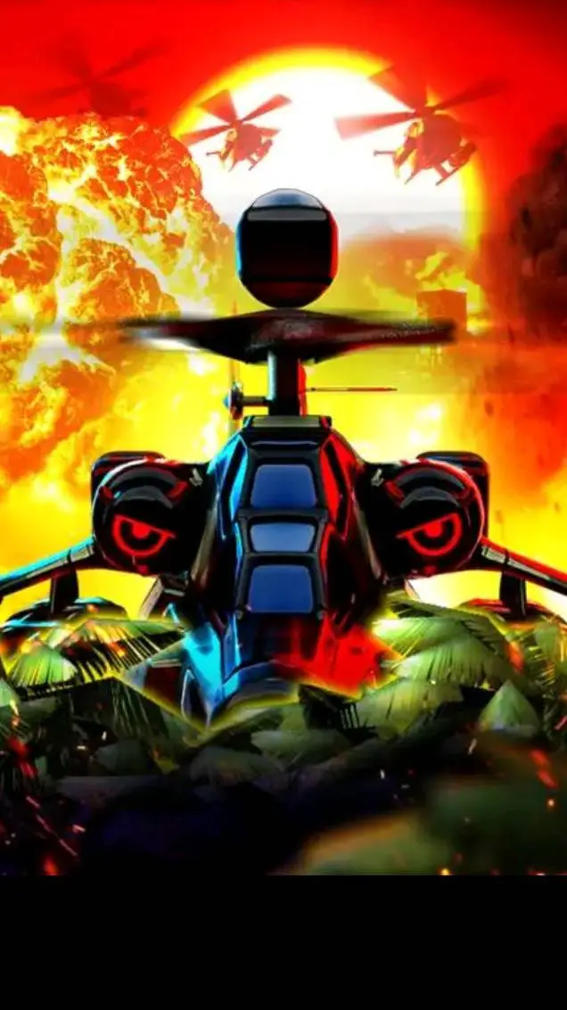 ai character: HELI HELL 🚁 background