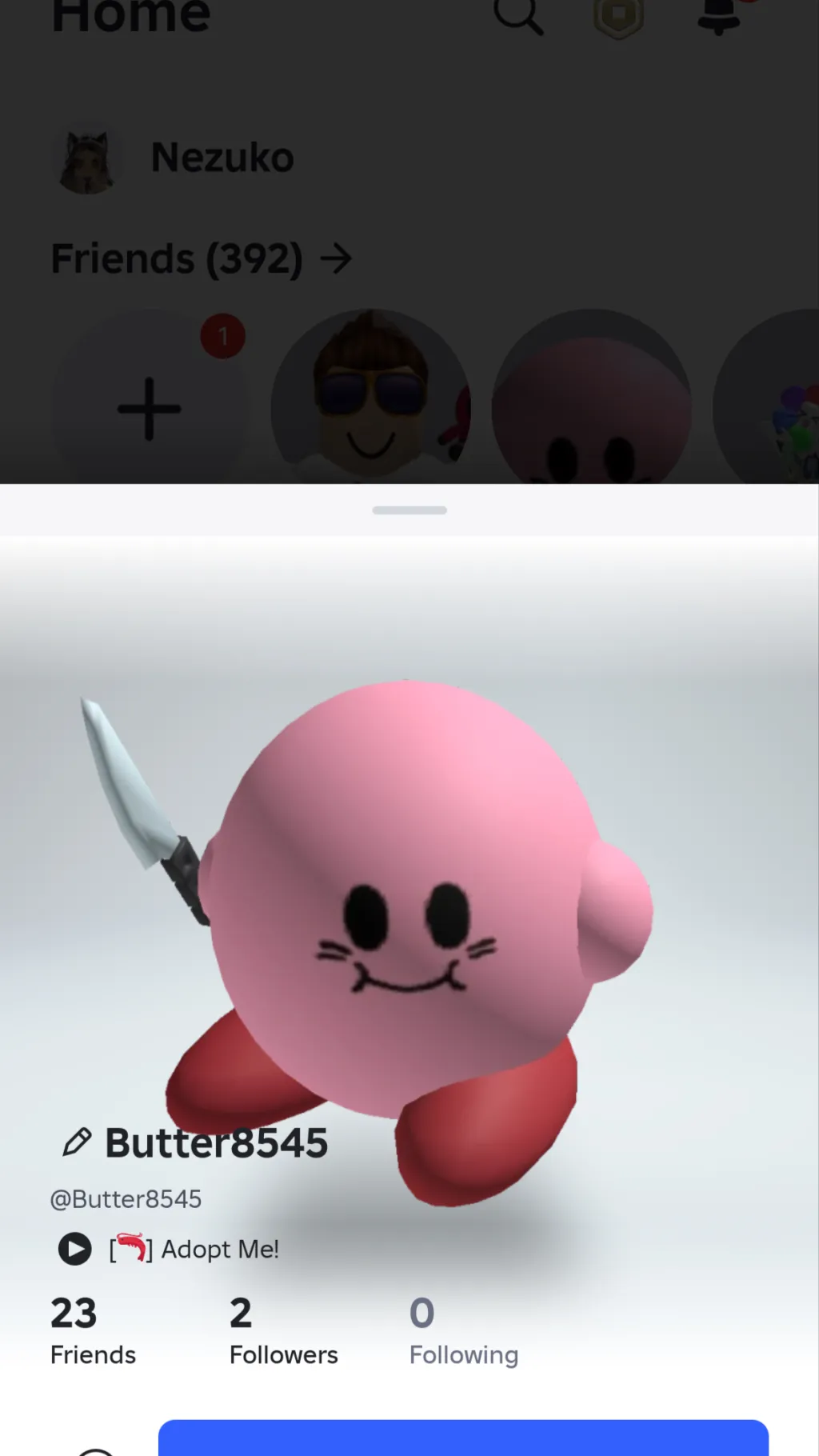 ai character: Sick background