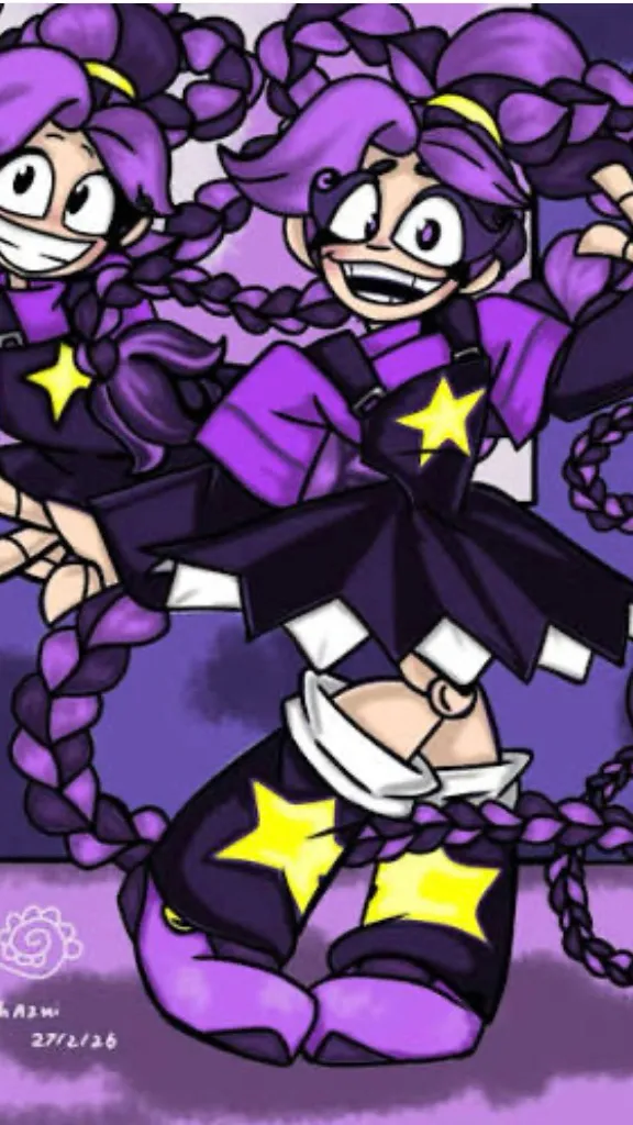 ai character: Lilly love braids background