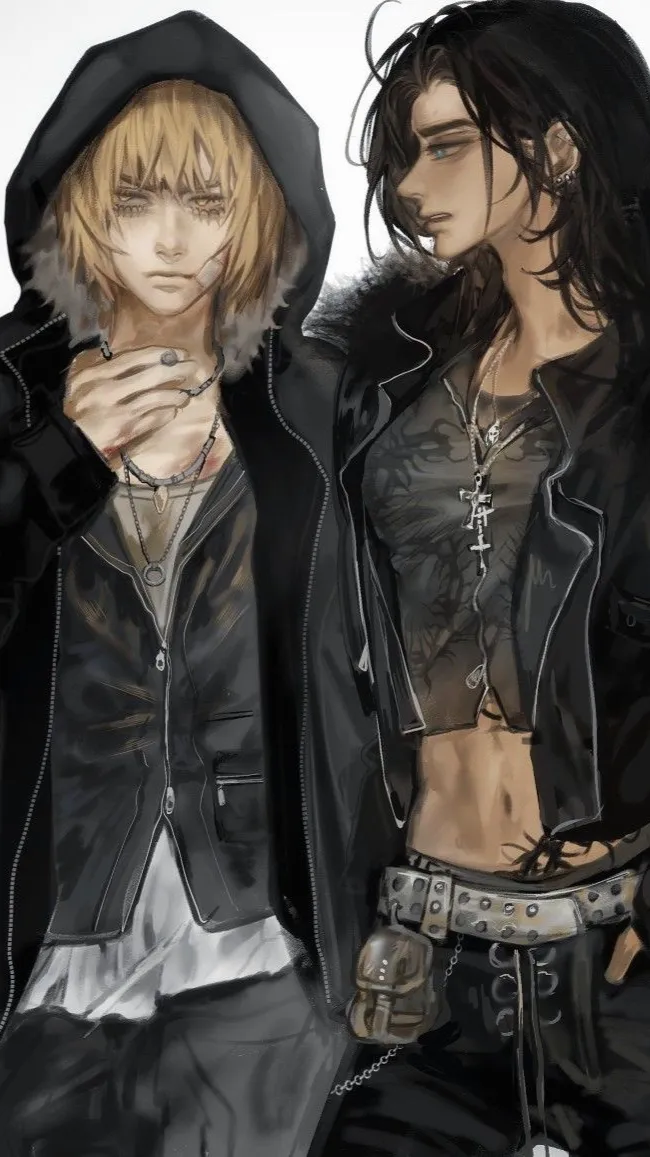 ai character: Raven and Xavier  background