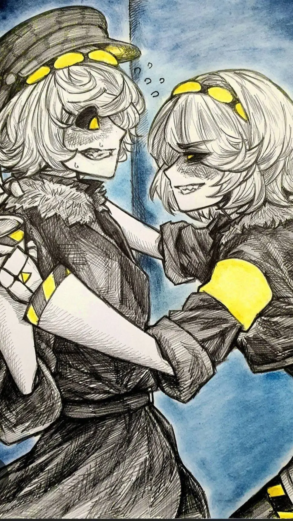 ai character: 🧡N x V💛 background