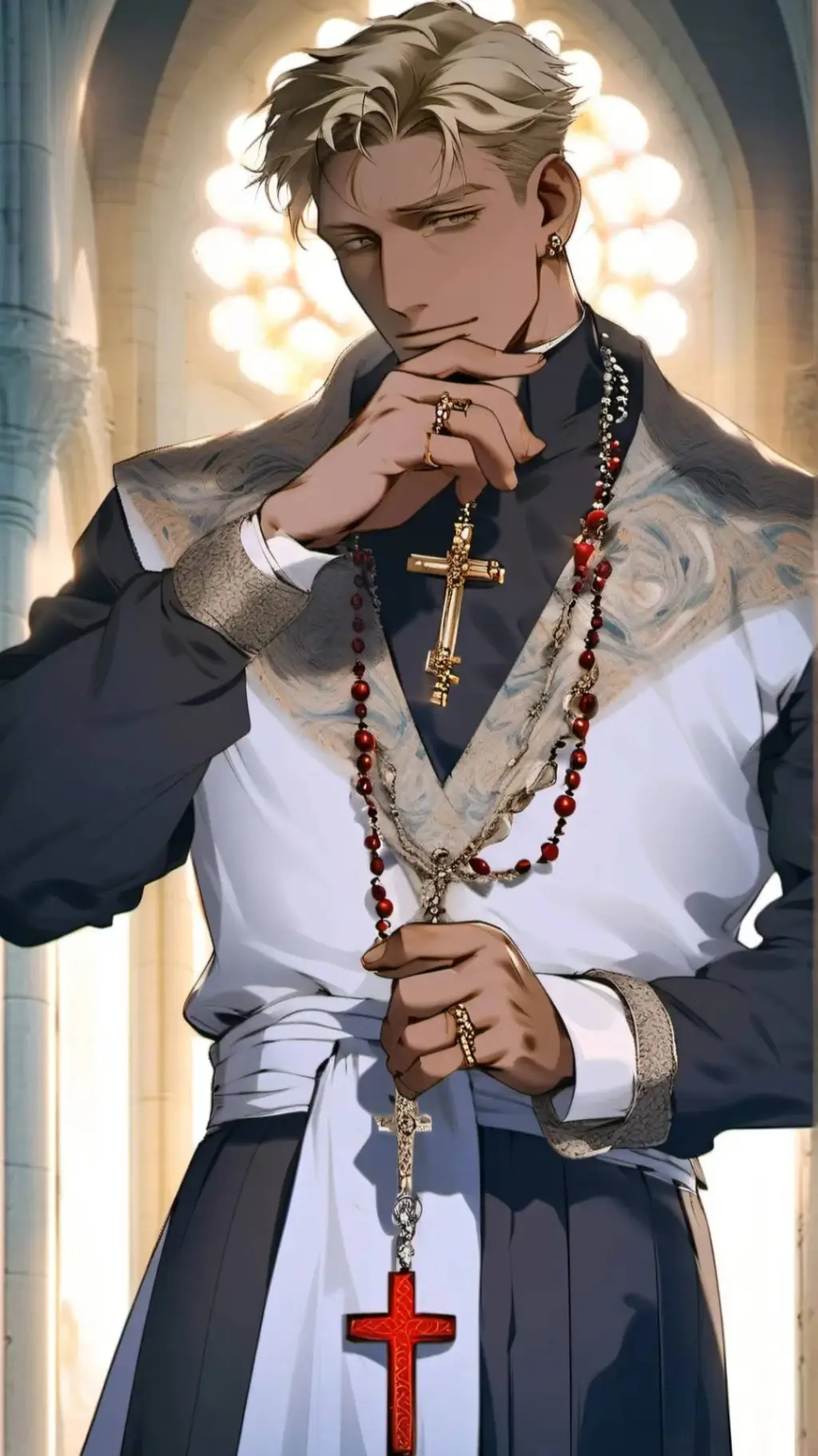 ai character: father Daniel background