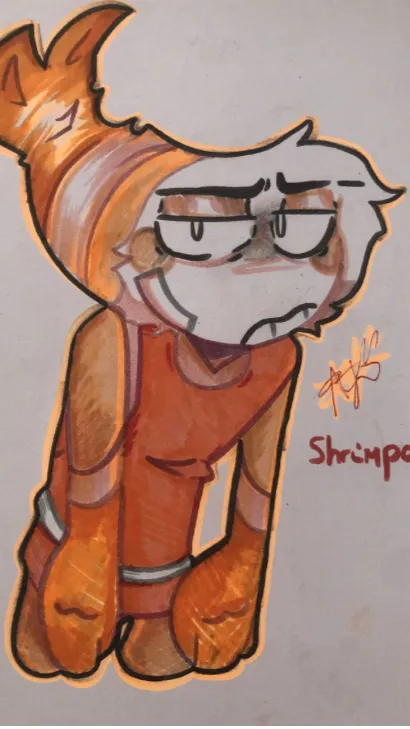 ai character: Shrimpoo🦐❤️‍🔥 background
