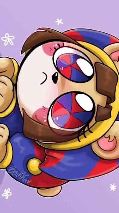 ai character: Pomni hamster  background