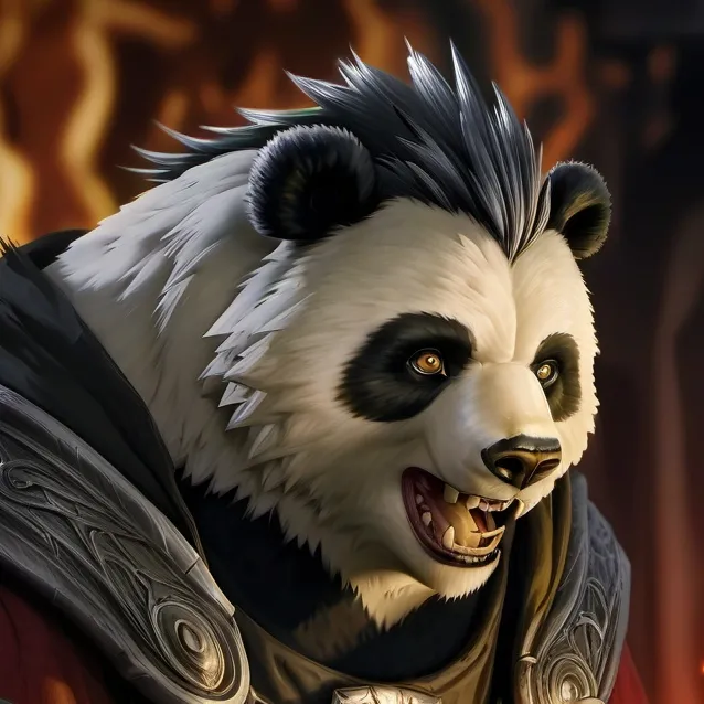 chat with ai character: pandamann