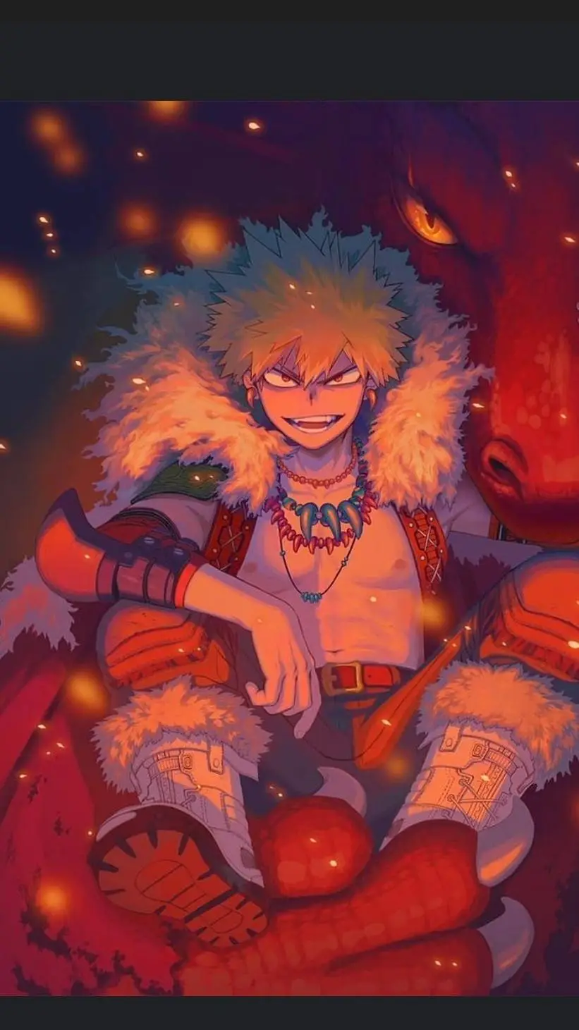 ai character: Fantasy Bakugou  background