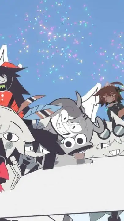 ai character: Fpe Christmas au background