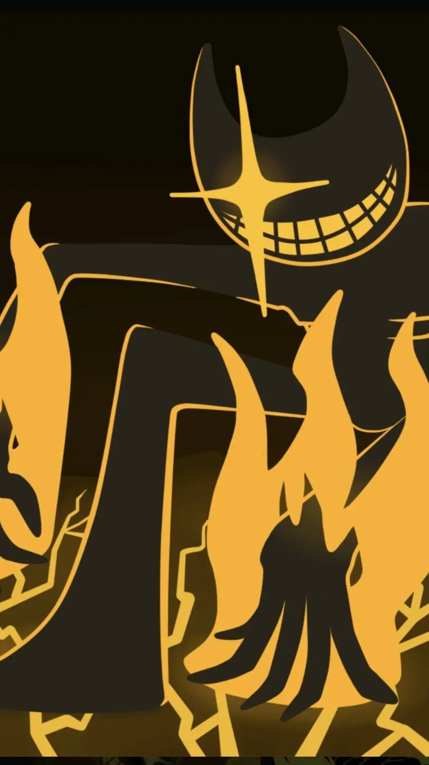 ai character: Nightmare bendy  background
