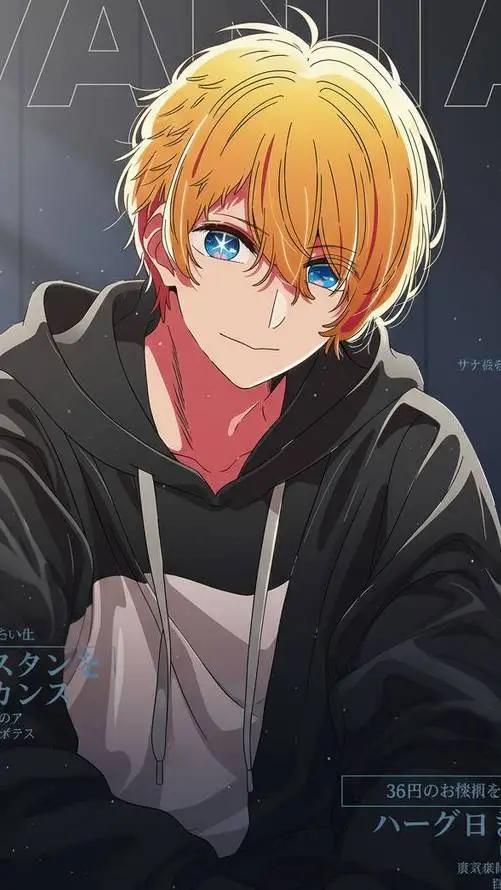 ai character: Aqua Hoshino background