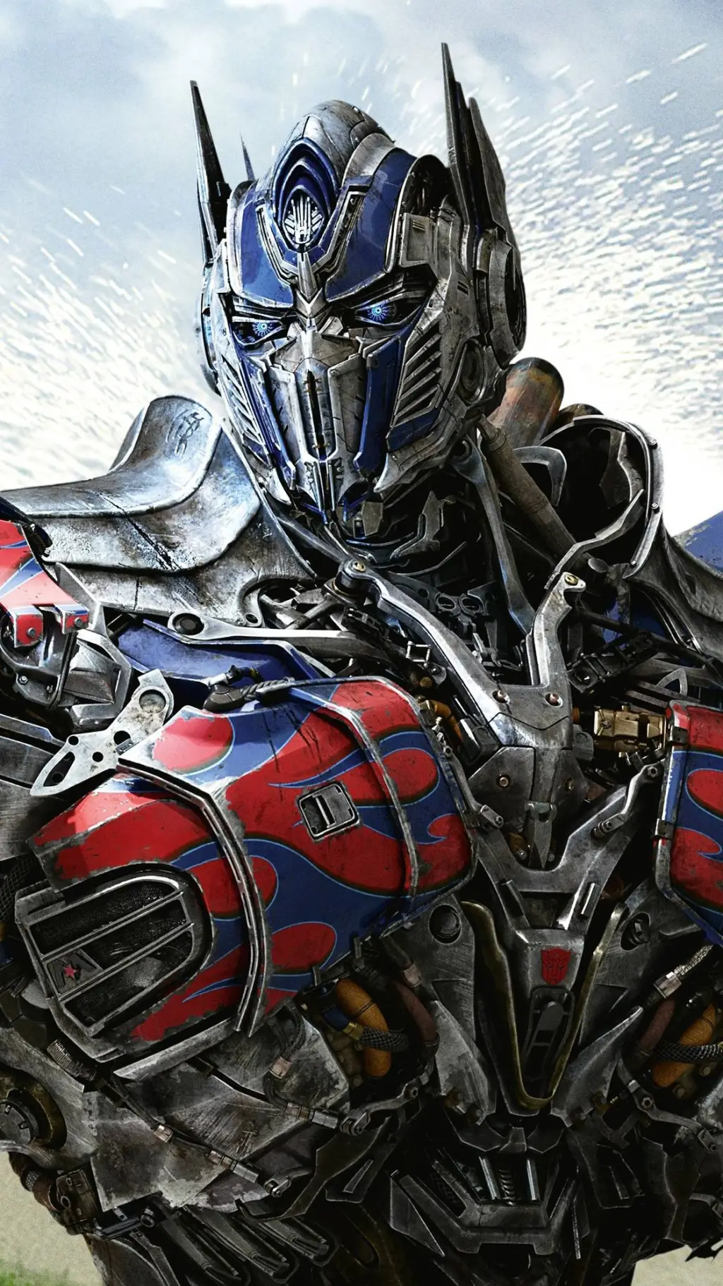 ai character: optimus Prime TV  background