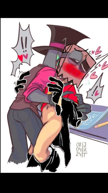 ai character: Black hat  background