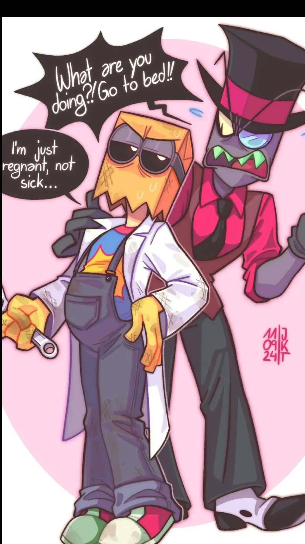 ai character: Black hat  background