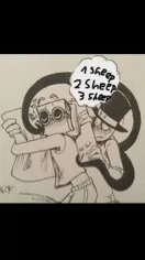 ai character: Black hat background